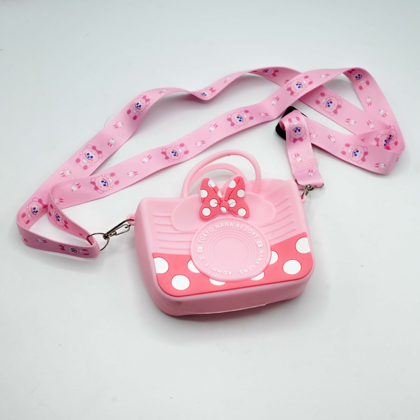 Cute Camera-Shaped Silicone Sling Bag for Kids & Girls (JB-04)