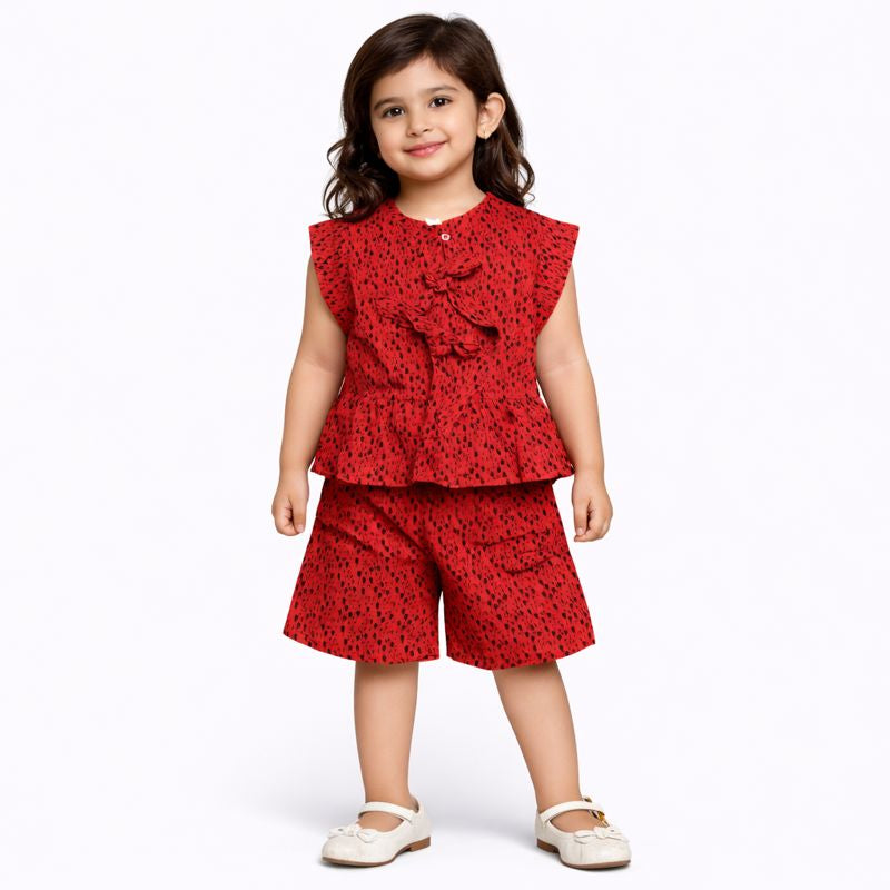 Little Lady Red Charm Co-Ord Set