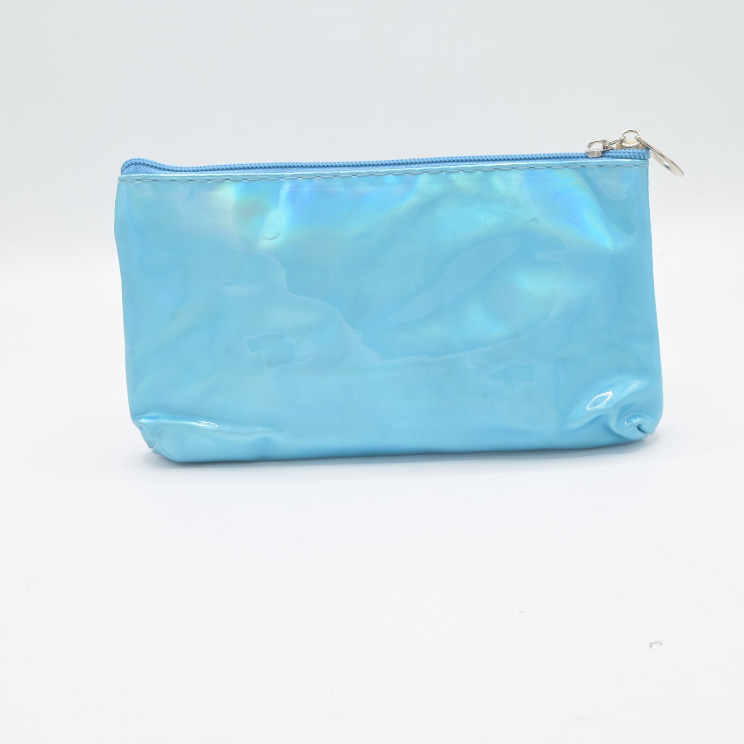 Cute Transparent Cat Pouch – Glitter Ears & Heart Design