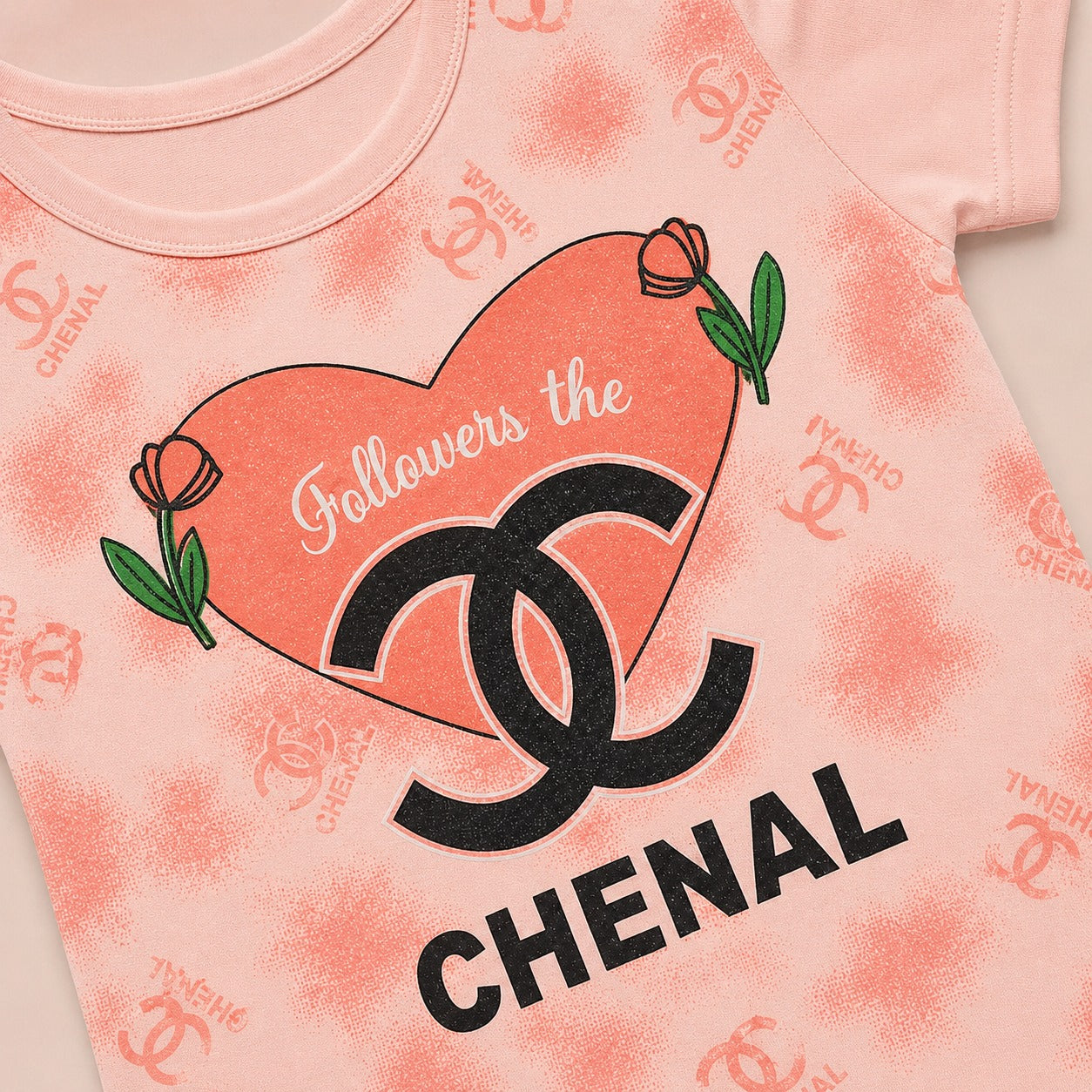 Girls Printed Top & Skirt Set – Soft Jersey Fabric