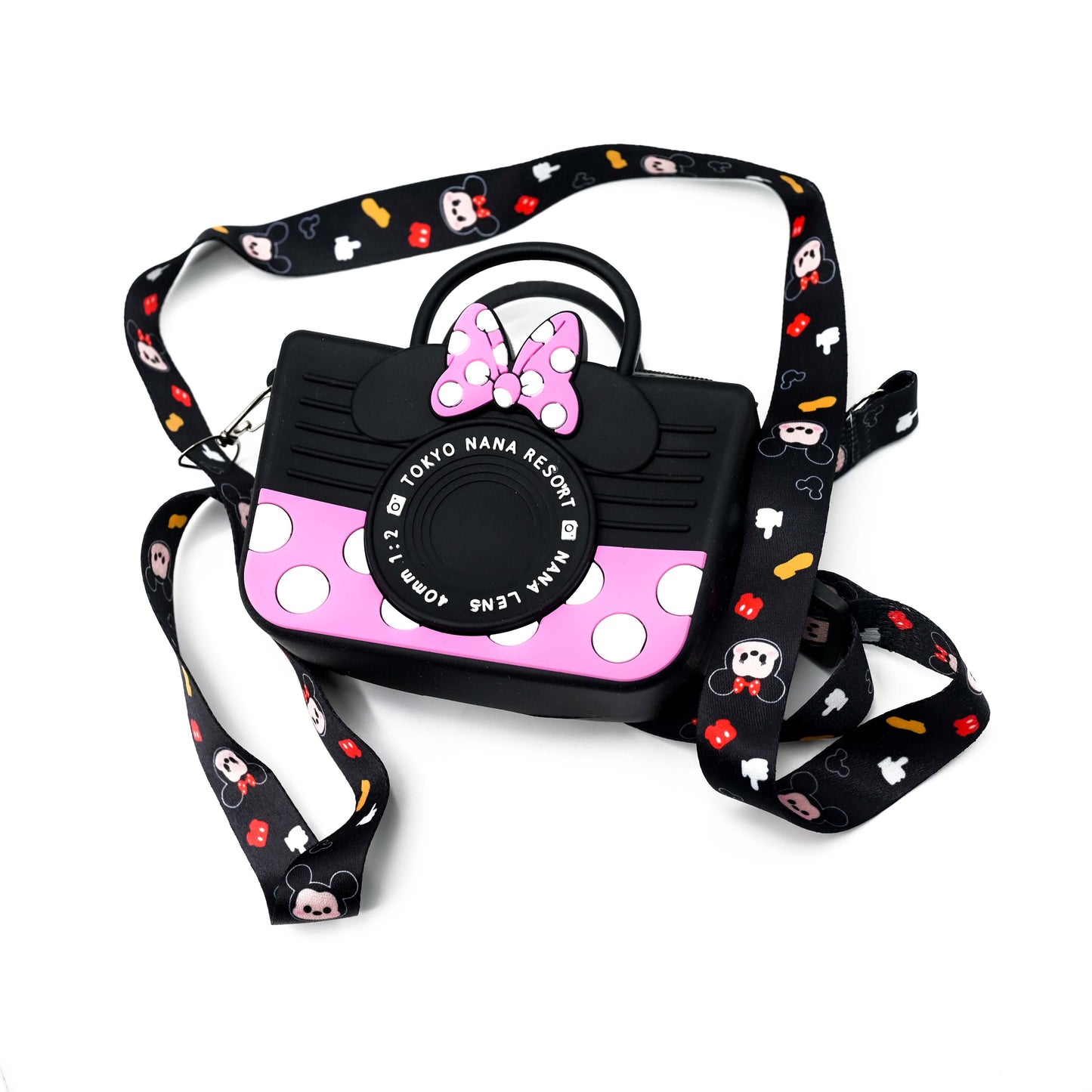 Cute Camera-Shaped Silicone Sling Bag for Kids & Girls (JB-04)