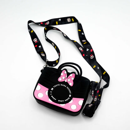Cute Camera-Shaped Silicone Sling Bag for Kids & Girls (JB-04)
