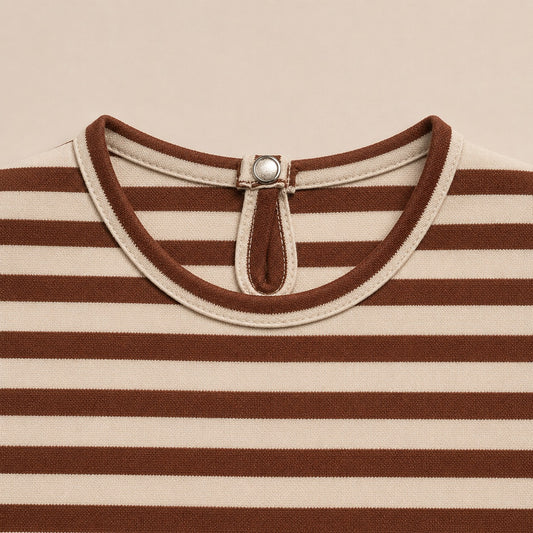 Baby Striped Co-Ord Set – Soft China Imported Fabric | 0-3 Months ( Unisex)