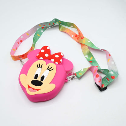 Cute Cartoon Silicone Sling Bag for Kids & Girls (JB-01)