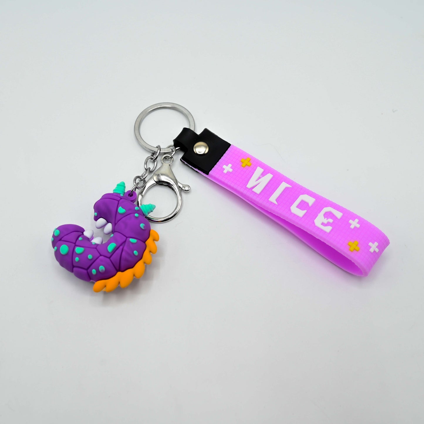 Cute Cartoon Keychain with Rubber Strap (JB-02)