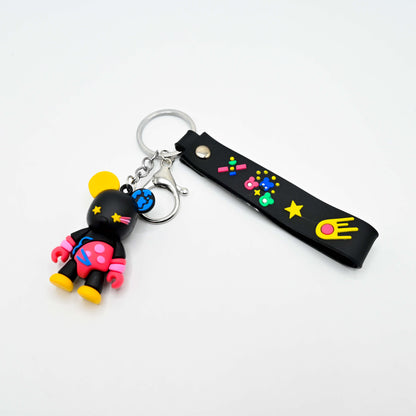 Cute Cartoon Keychain with Rubber Strap (JB-02)