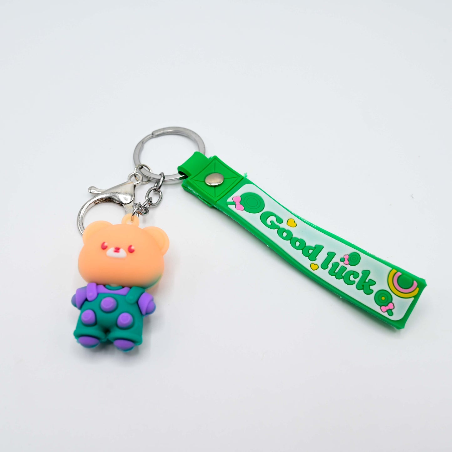 Cute Cartoon Keychain with Rubber Strap (JB-03)