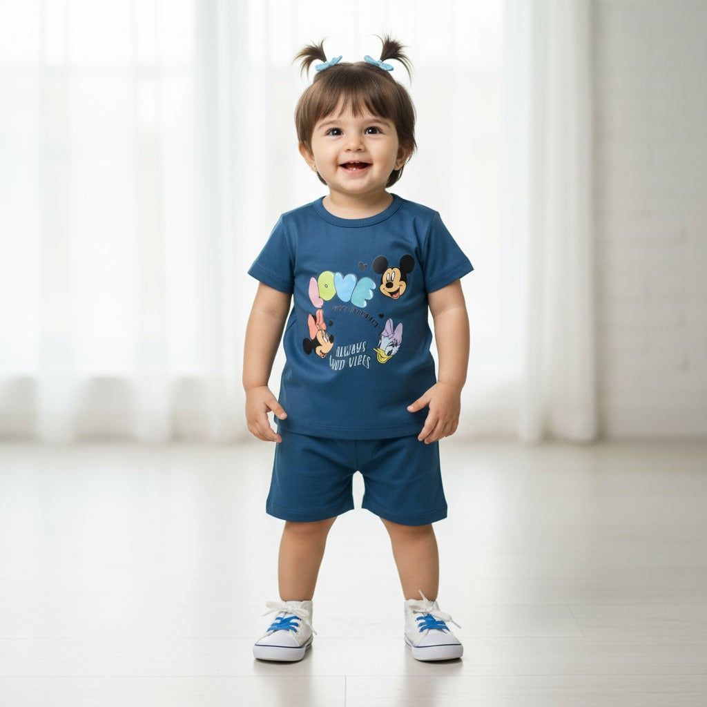 Baby Girls T-Shirt & Shorts Set – Fun Friends