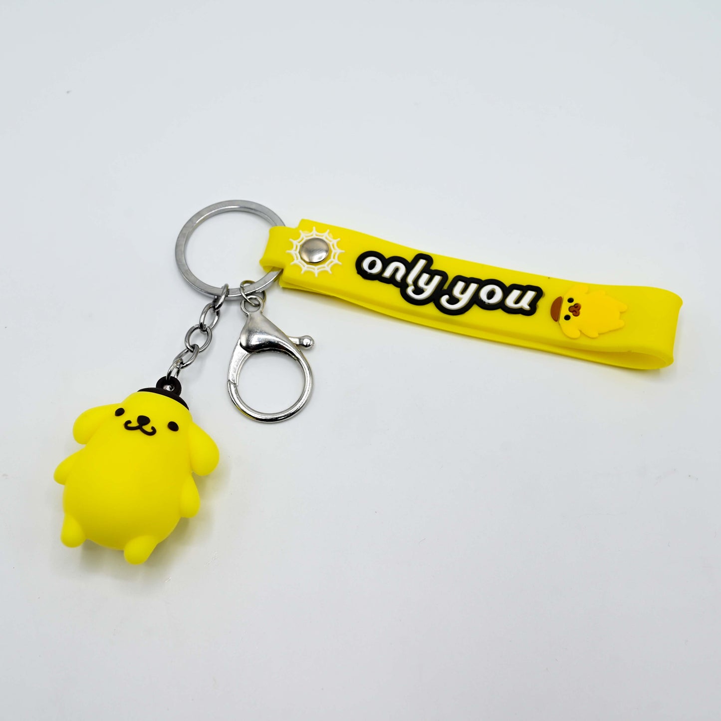 Cute Cartoon Keychain with Rubber Strap (JB-01)