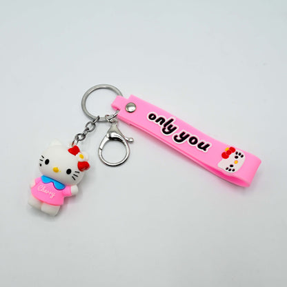 Cute Cartoon Keychain with Rubber Strap (JB-03)