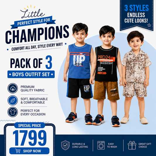 Boys Pack of 3 Suit Set (JB-EB14)