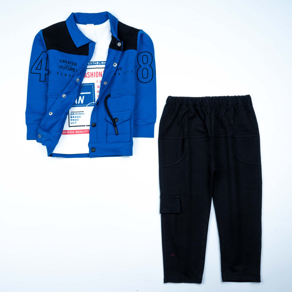 Boys Printed Full Sleeve Suit (1956)