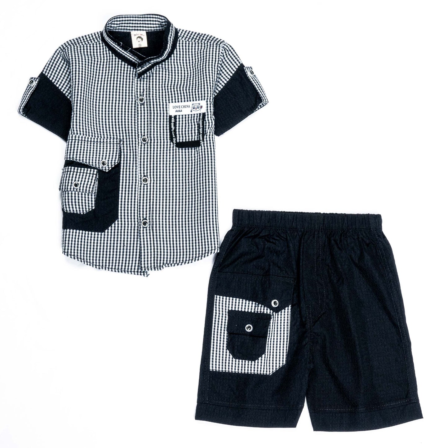 Boys Half Sleeves 2 Piece Suit | Stylish & Comfortable Summer Wear (1901)