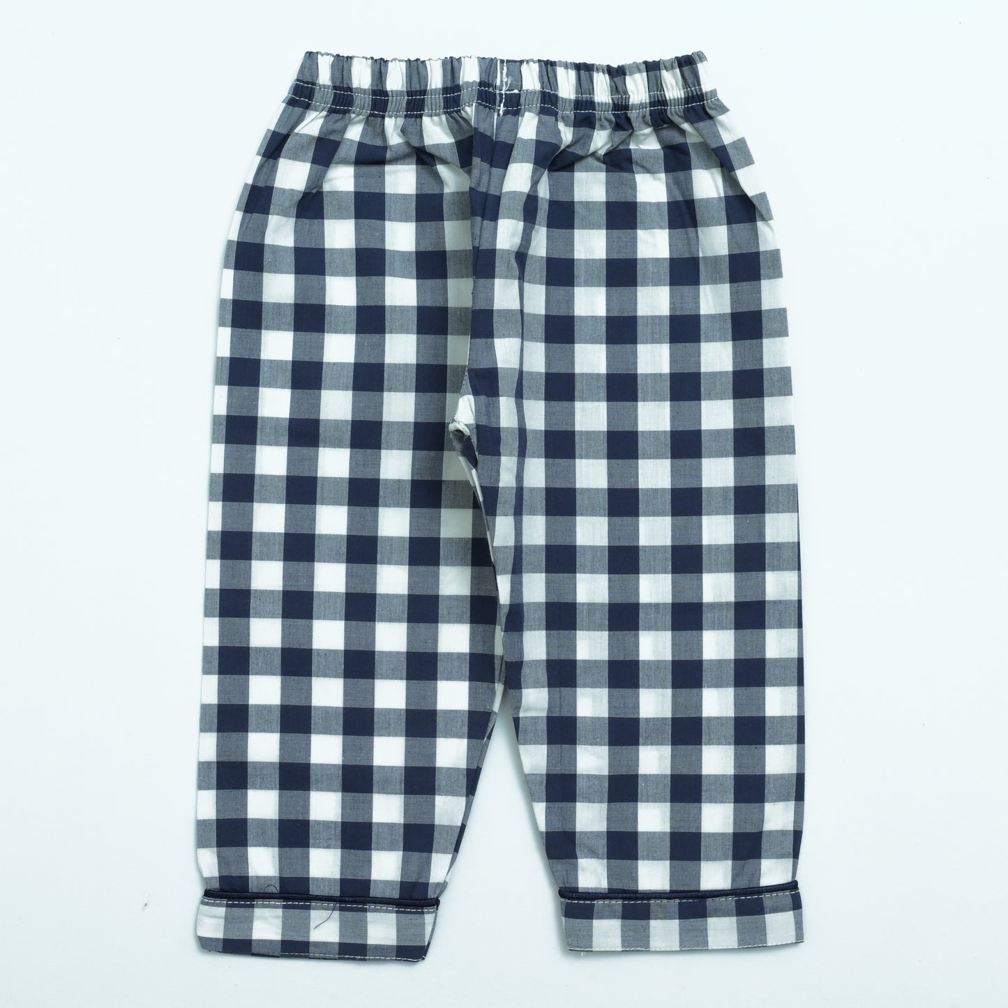Classic Navy Checkered Boys Night Suit