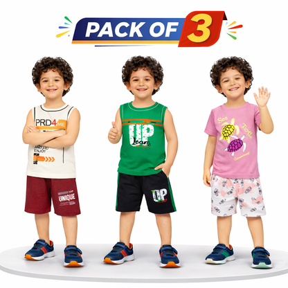 Boys Pack of 3 Suit Set (JB-EB09)