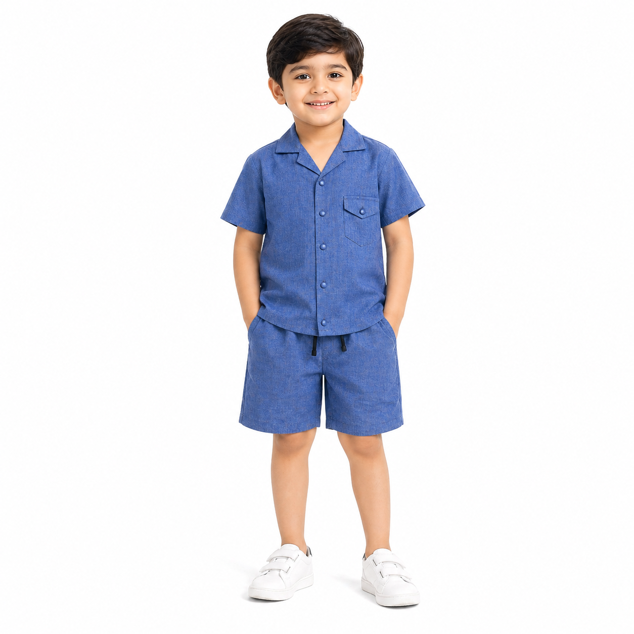 Boys Premium Linen Look Co-Ord Set