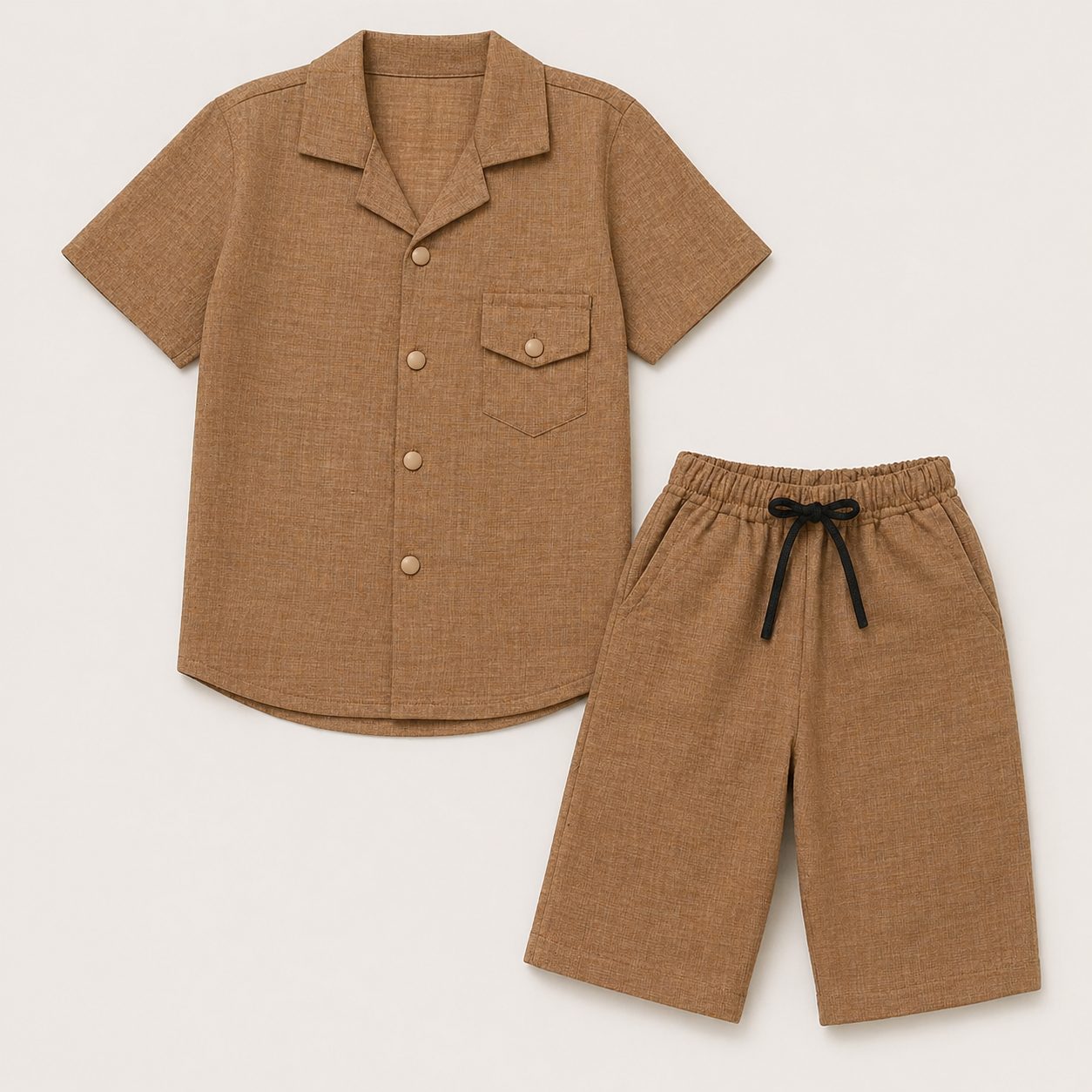 Boys Premium Linen Look Co-Ord Set