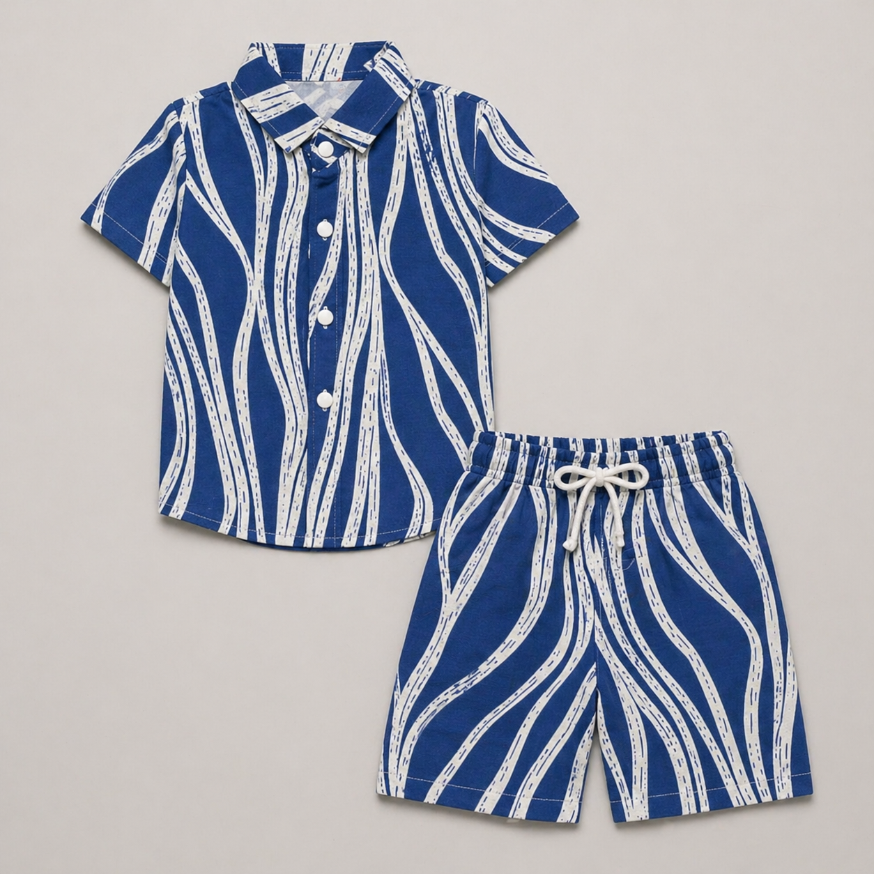 Royal Blue Summer Co-ord Set