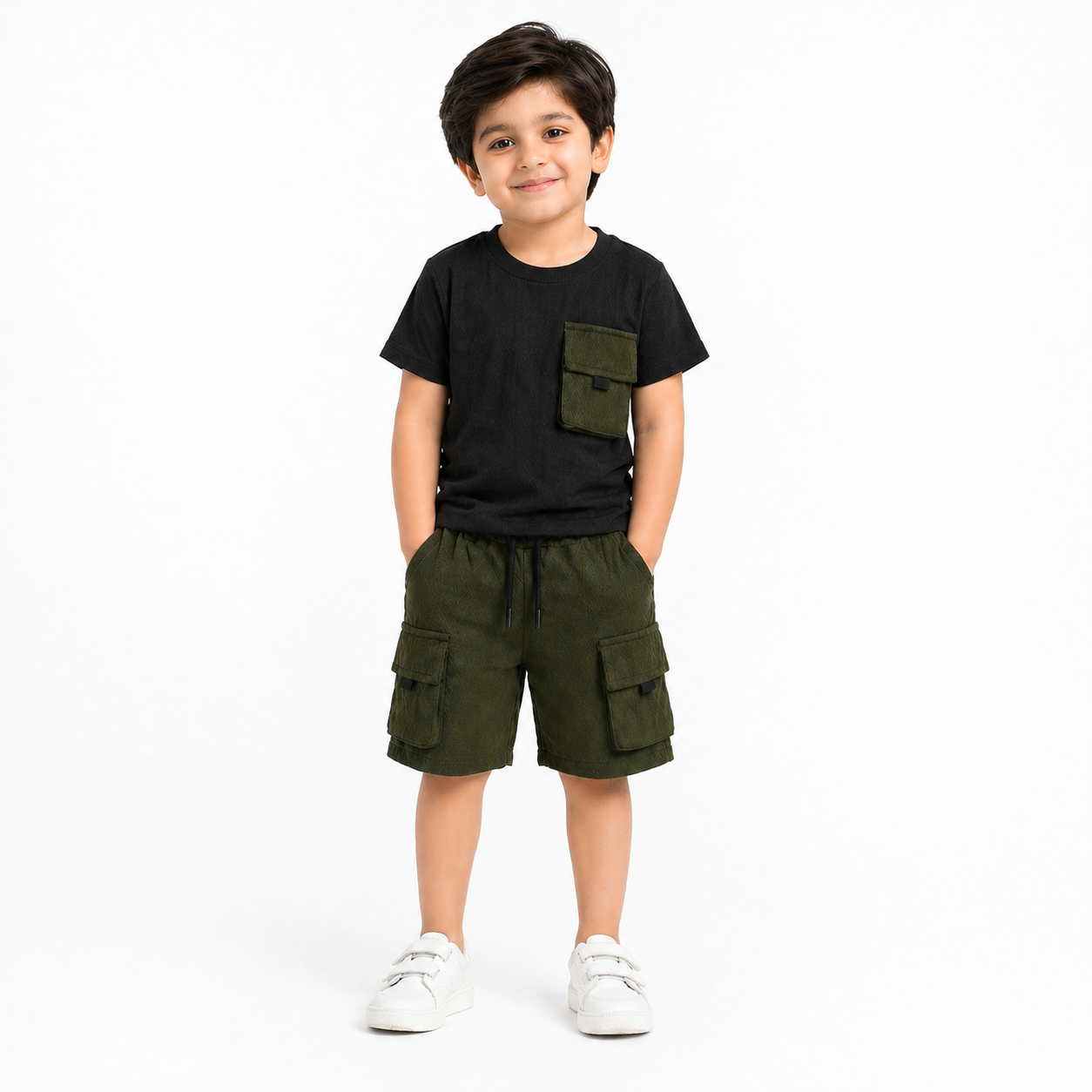 Boys Utility Cargo Co-Ord Set