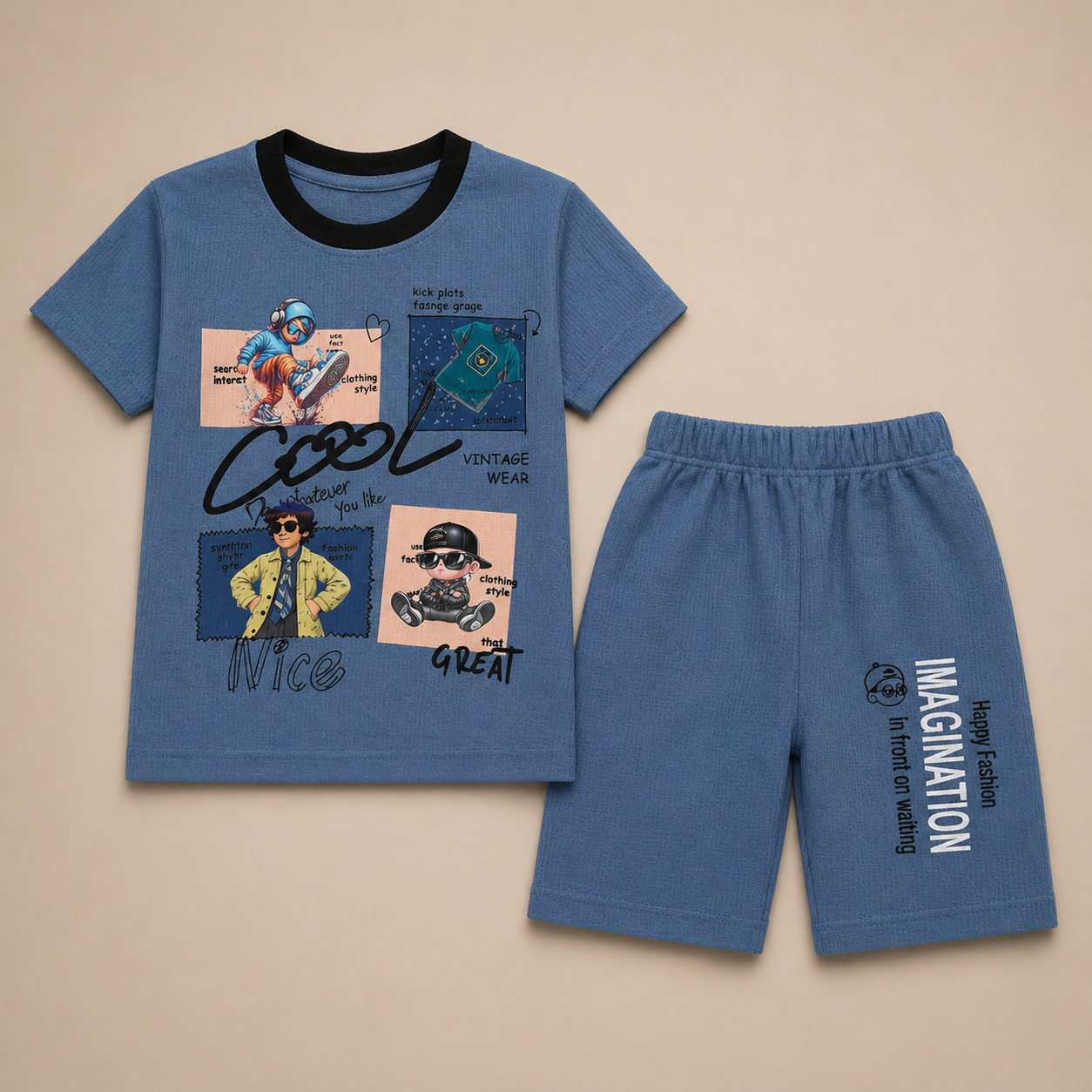 Boys Half Sleeve Suit (0102)