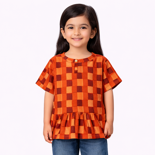 Girls Drop Sholder Top ( JB-EG118)