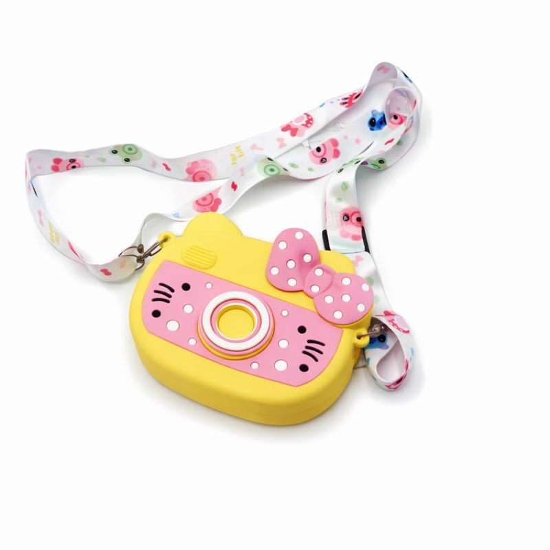 Cute Camera-Style Silicone Sling Bag for Kids & Girls (JB-06)