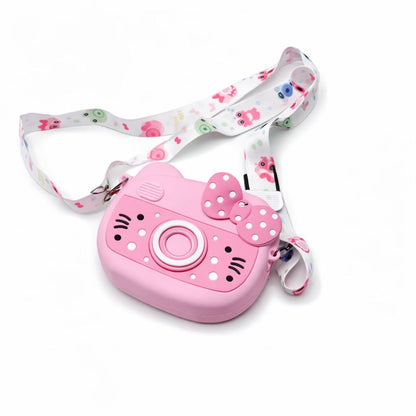 Cute Camera-Style Silicone Sling Bag for Kids & Girls (JB-06)