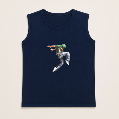 Boys Premium Cotton Sleeveless Summer Tank Top – Anchor Print Casual Wear