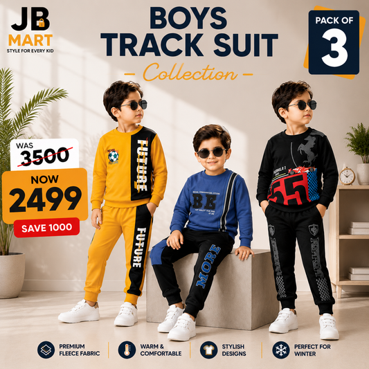 Premium Warm Kids Terry Sweatshirt & Trouser Set – Soft & Comfortable Fabric