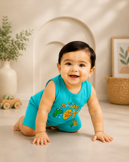 Baby Boys Have Some Joy 2-Piece Set | Sleeveless Cotton Top & Shorts Outfit | Cute Summer Wear (11)