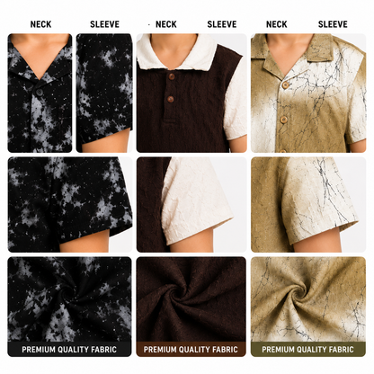 Multi Colors Stylish Summer Co-Ord Sets for Boys