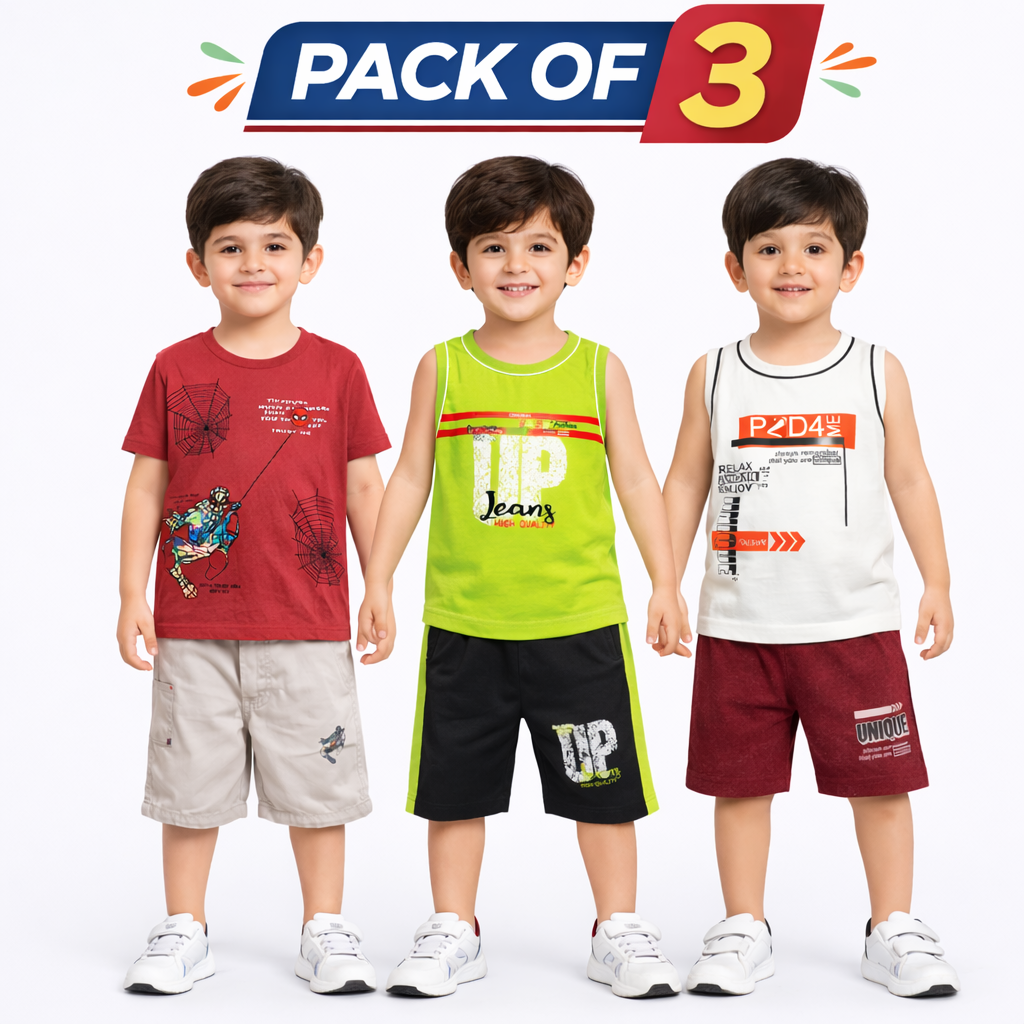 Boys Pack of 3 Suit Set (JB-EB03)