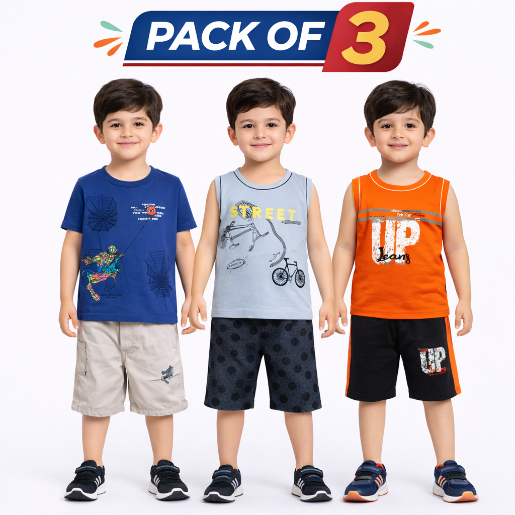 Boys Pack of 3 Suit Set (JB-EB04)