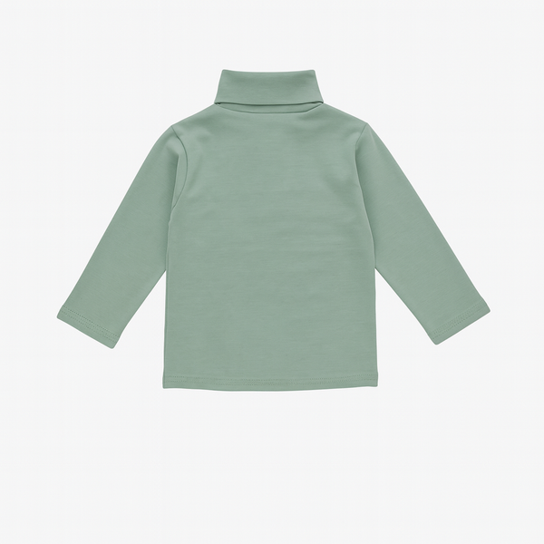 Unisex High-Neck Sweater (Mid-Green)