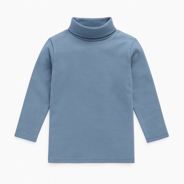 Boys High-Neck Sweater (Sea-Green)