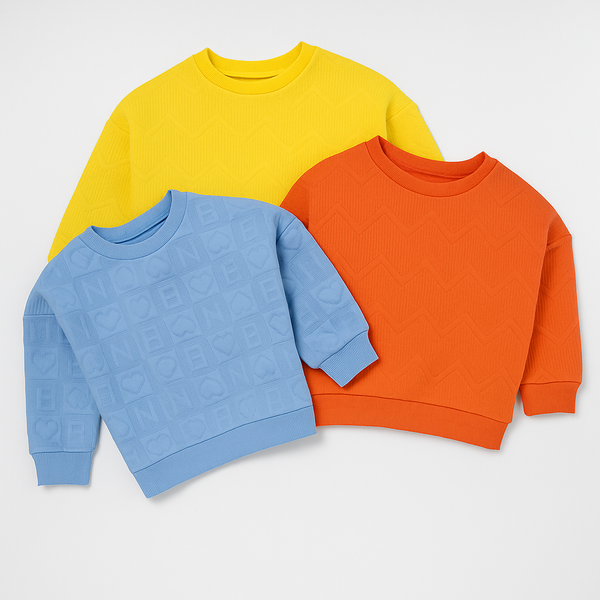 Girls Drop Shoulder T-Shirt Pack off 3 Pcs