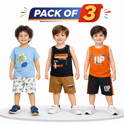 Boys Pack of 3 Suit Set (JB-EB10)