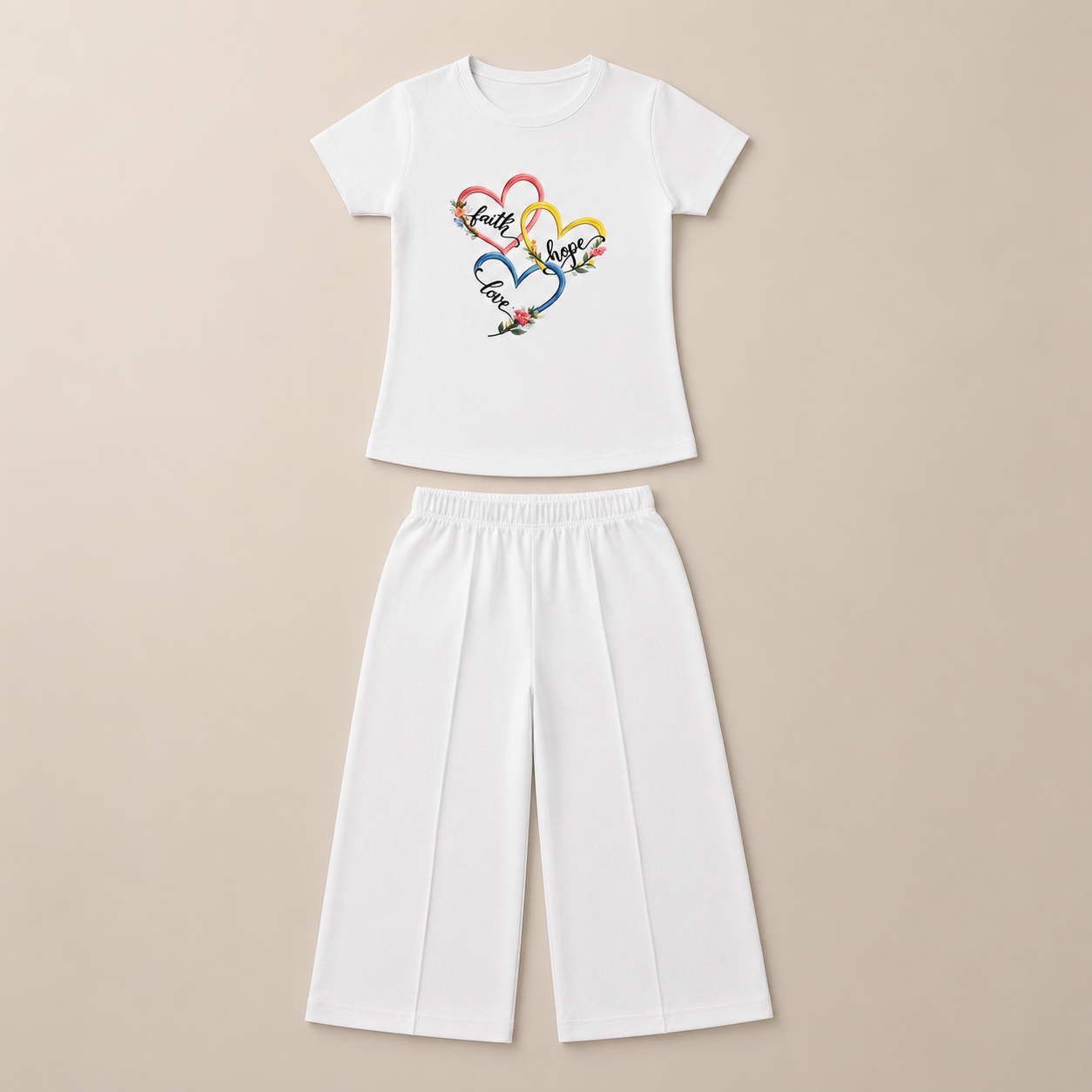 ittle Hearts Luxury Set for Girls – Premium Lne Jersey Summer Collection