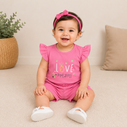 Girls Half Sleeve Jersey Suit EG-136
