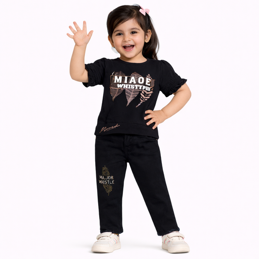 Girls Half Sleeves Suit (5065)