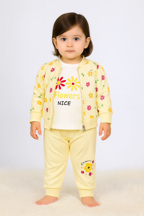 Girls Full Sleeve Suit 3 - pcs (5189)