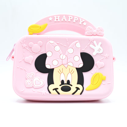 Cute Minnie Mouse Cartoon Kids Silicone Handbag (JB-08)