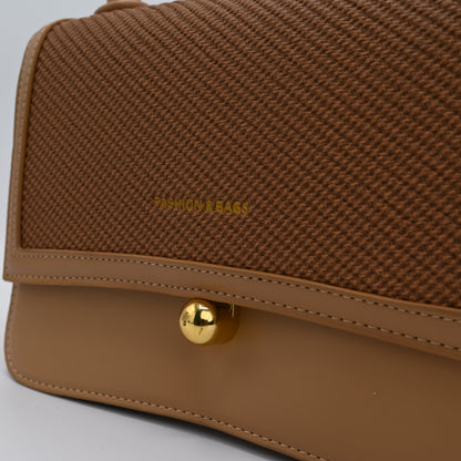 Women Shoulder Bag Fashion & Bag (Brown)