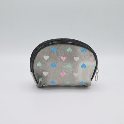 Cute Transparent Cat Pouch – Glitter Ears & Heart Design