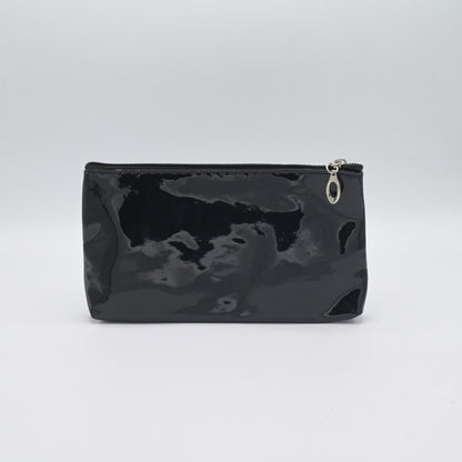 Cute Transparent Cat Pouch – Glitter Ears & Heart Design
