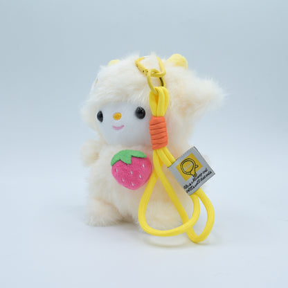 Fluffy Bear Plush Keychain