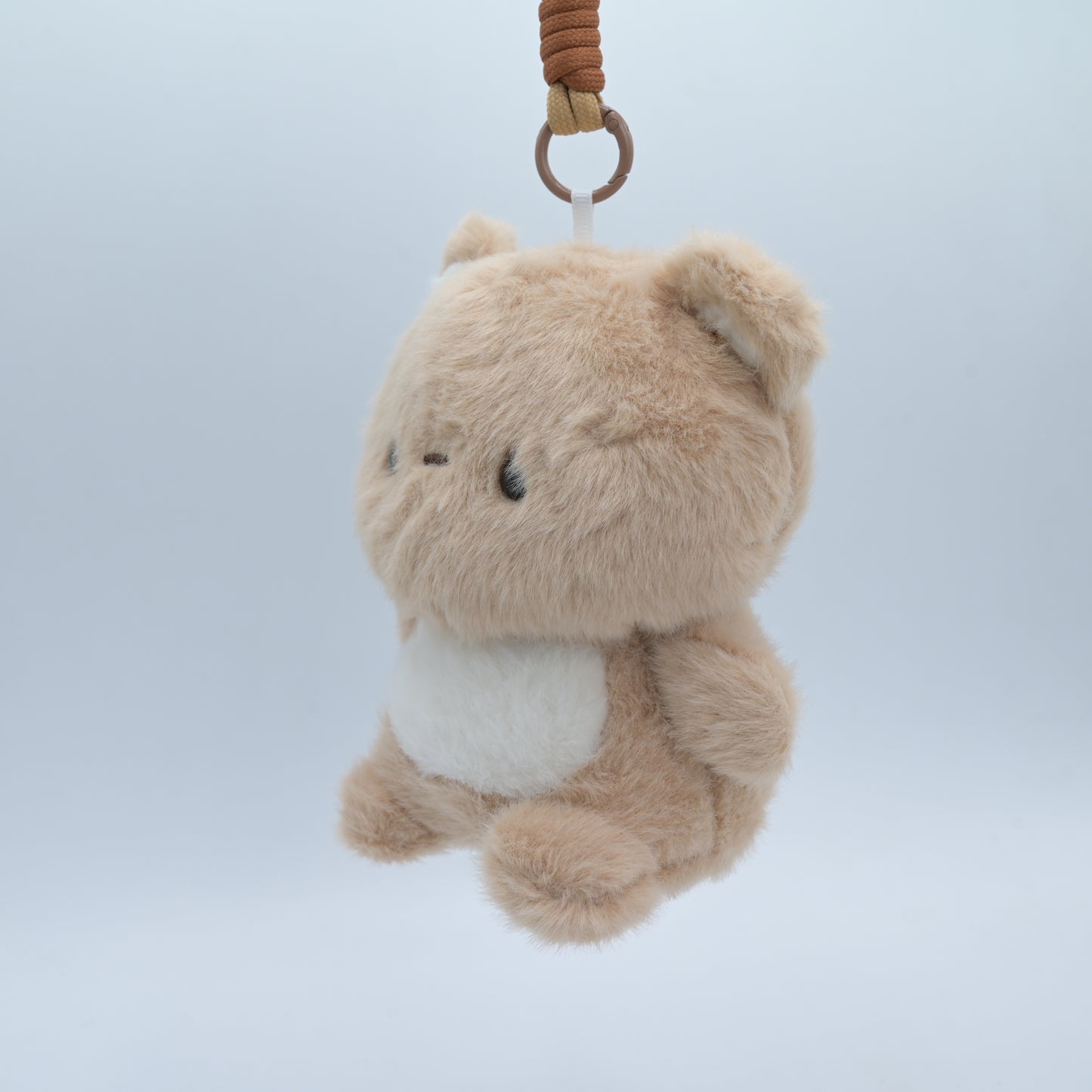 Fluffy Bear Plush Keychain