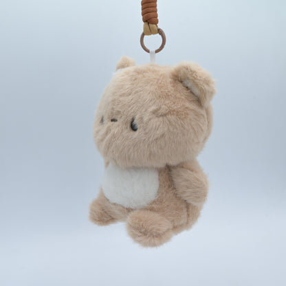 Fluffy Bear Plush Keychain