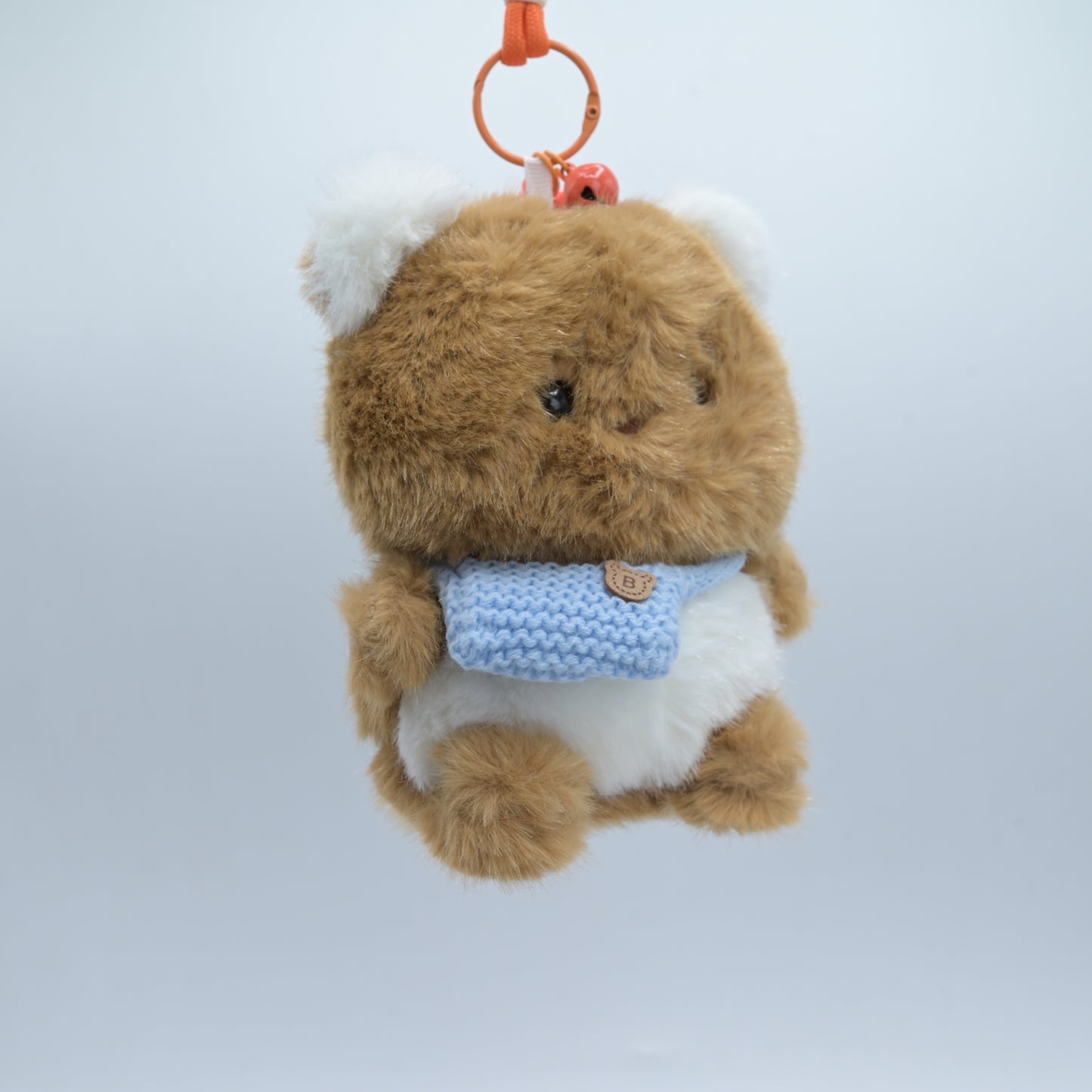 Fluffy Bear Plush Keychain
