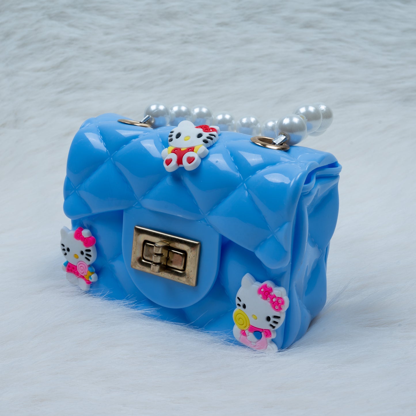 Pearl Handle Kids Handbag – Cute Hello Kitty Design